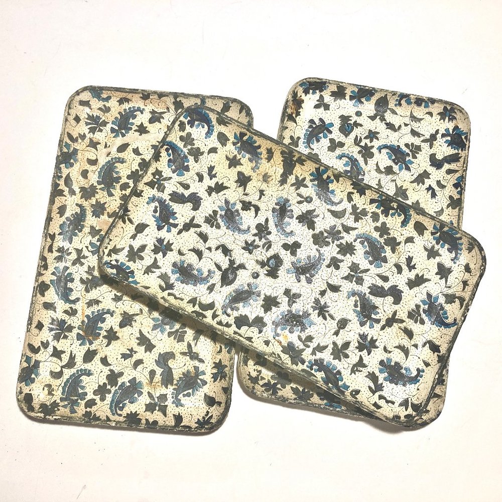Set of 3 Vintage Japanese Paper Mache Trays